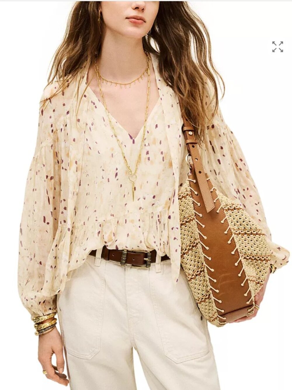 ba&sh KAMALA long-sleeve blouse